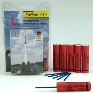 KLIMA Raketentreibsatz A6-4 (6 Stück)