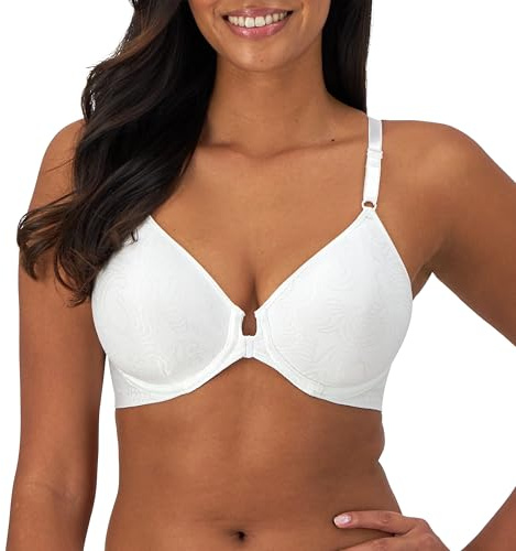 Bali Women's Comfort Revolution Front-Close Shaping Underwire Bra, White,42B