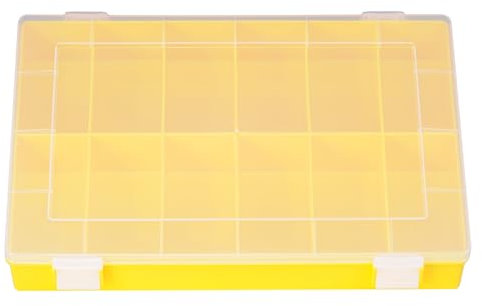 Hünersdorff Cajas de surtido PP CLASSIC, 12 compartimentos 225x335x55 mm, amarillo