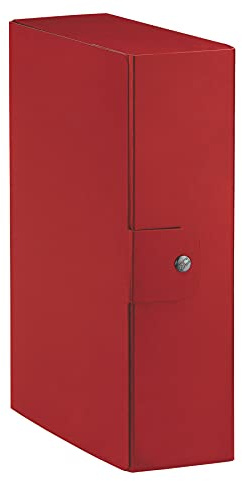 Esselte C28 EUROBOX - Carpeta para proyectos (25 x 35 cm, lomo 8 cm, rojo, paquete de 1, 390328160)