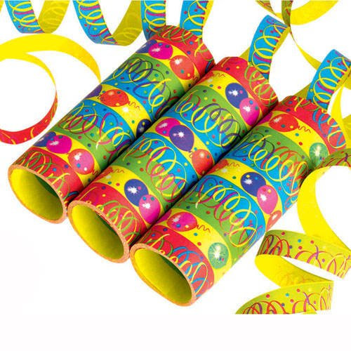 PARTY DISCOUNT Luftschlangen Ballon Party, 3 Rollen