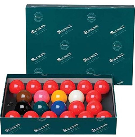 Aramith bilie-biglie-Palle Snooker, Biliardo con buche, specialita Snooker Inglese, 22 bilie Diametro m. 52,4