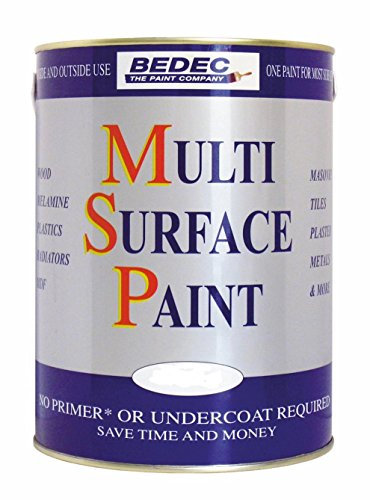 Bedec BEDE2KB0002/70 Multi Surface Paint Satin White 2.5 Litre