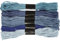Creativ Company 6-teiliges Stickgarn-Sortiment, blaue Harmonie