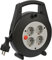 Brennenstuhl Vario Line Kabelbox 4-fach/Mini-Kabeltrommel (5m Kabel, Made in Germany) schwarz/grau