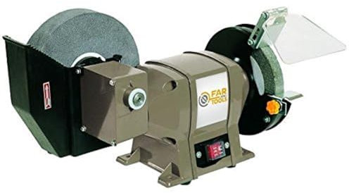 Fartools One TME 150-200 Touret à meuler 250 W 200 x 20 x 40 mm et 150 x 12,7 x 20 mm