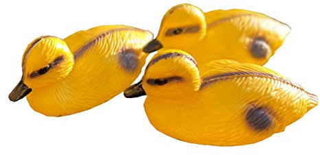 Pack of 3 Decorative Plastic Floating Yellow Pond Ducklings