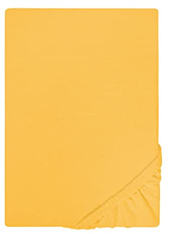 Traumhaft Schlafen - Castell - Markenbettwäsche 0077113 Spannbetttuch Jersey Stretch 1x 140x200 cm - 160x200 cm, Honig