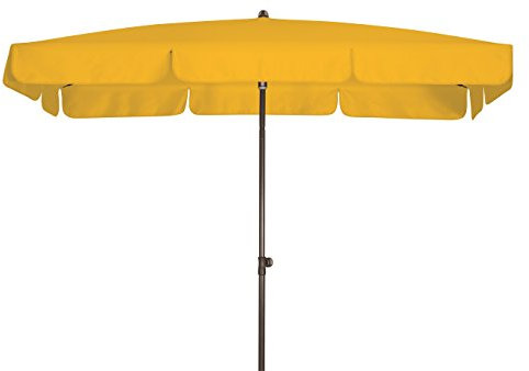 Doppler Absolut wasserdichter Gartenschirm Waterproof 185x120 UV-Schutz 80, Farbe gelb