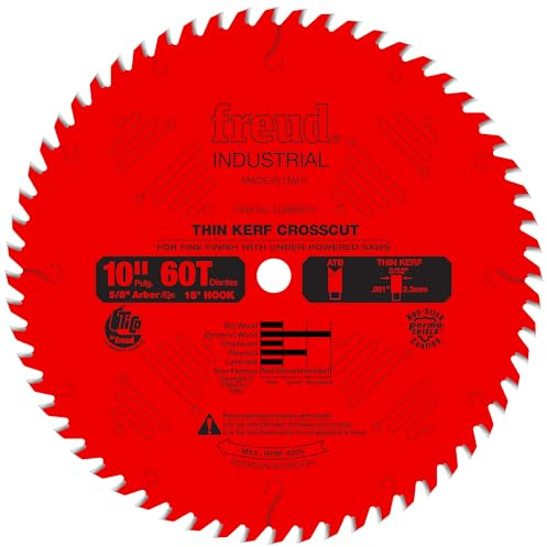 Freud LU88R010: 10 Thin Kerf Fine Finish Crosscut Blade