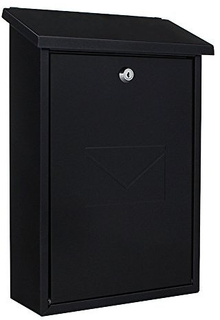 Rottner Parma Mailbox Steel Anthracite Grey Cylinder Lock 2 Keys Wall-Mounted Mailbox Including Mounting Material