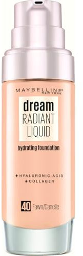 Maybelline New York Dream Satin Fondotinta Liquido, 40 Fawn