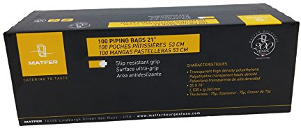 Matfer Bourgeat Standard Disposable Pastry Bags, 21, Roll of 100