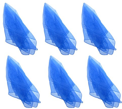 Hoerev®Juggling & danse des foulards - Lot de 6, bleu, Environ 24 pox24 po )(60cmx60cm)