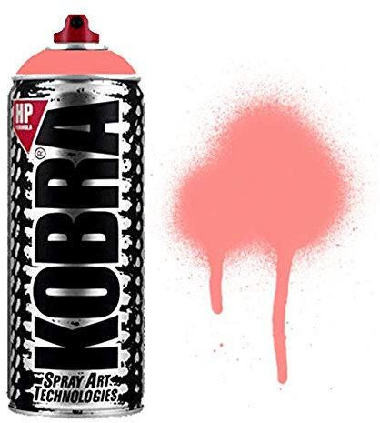 KOBRA HP High Pressure Spray Paint 400ml Can – Professional Grade 100% Acrylic Formula with Matte Finish for Graffiti, Street Art, Crafts & Multi-Surface Use (310 Amanita)