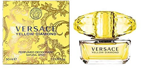 Versace Yellow Diamond, Deodorante profumato, Spray naturale, Donna, 50 ml