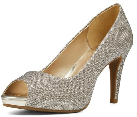 Bandolino Footwear womens Rainaa Pump, Gold Glamour, 8.5 US
