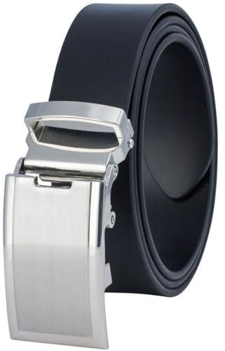 LINDENMANN Gürtel Herren Vollledergürtel aus Rindleder, 33 mm breit und 3,6 mm stark, kürzbar, Gürtel Herren Automatik, schwarz, Größe/Size:85, Farbe/Color:schwarz