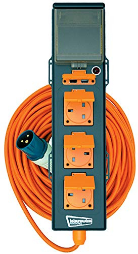 Leisurewize - 3 Way Mobile Mains Unit, 5-In-1 Unit with 2 USB Ports - Camping Caravanning Campsite Garden Sockets (LWACC429)