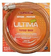 DIPRA - Flexible inox pour gaz butane - propane 200 cm - Certifié NF