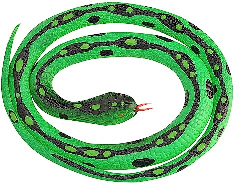 Wild Republic Rubber Snake Jardin Vert, Faux Serpent en Caoutchouc Jardin Vert, Jouet Serpent, Cadeau pour Garçon ou Fille, Faux Serpent Réaliste, Jouet Éducatif 117 cm