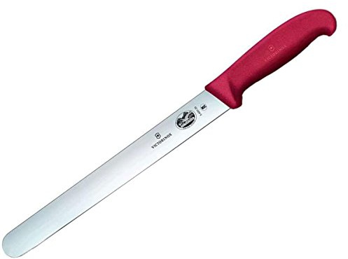 Victorinox 10 Slicing Knife – High Carbon Stainless Steel Blade with Red Fibrox Handle