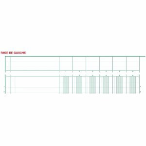 Exacompta Spaltenbuch A4 Karton mit Kopfleiste 16 Spalten 40 Blatt