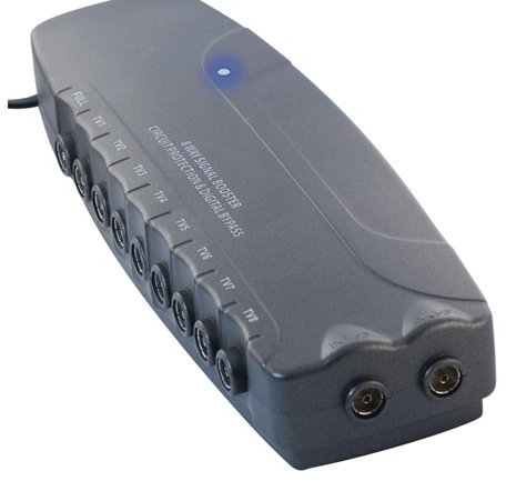 8 Way Amplifier with Digital Bypass and circuit Protection