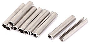sourcingmap Goupille à Ressort Fendue M3 x 18 mm en acier inoxydable 304 Rouleau Cheville broche 10pcs