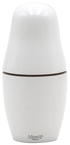 Bisetti 33720 Art. Code-37205-Macinaspezie Matryoshka, Laccato Bianco, Beechwood