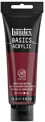 Liquitex Acrylique Basics Tube 118ml Rouge de cadmium fonce imitation