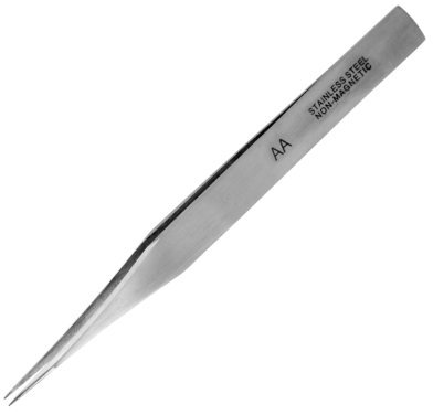 Modelcraft PTW2185/AA Strong Fine Stainless Steel Tweezers, Silver