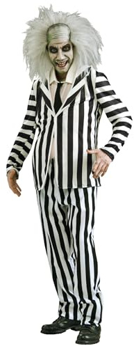 Rubie's Costume officiel Beetlejuice pour homme adulte Noir/blanc Taille XL