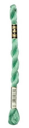 DMC 115 5-954 Pearl Cotton Thread, Nile Green, Size 5