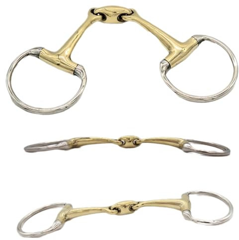 Tysons Breeches D Ring Gebiss Kaltblut Argentan 15,5 16,5 17,5 cm Übergröße Gebiß (15.5)