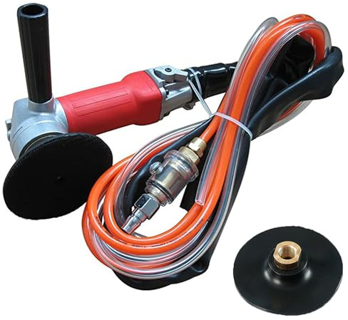 Air Grinder,4-Inch Air Wet Stone Polisher 5500 Rpm with Rear Exhaust,Air-Powered Stone Polisher