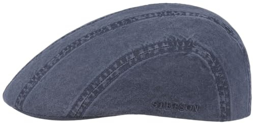 Stetson Madison Delave Flat Cap Damer/Herrar - sommarkeps bomullskeps gubbkeps med skärm Sommar Vår-sommar