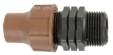 Rain Bird Lock Quick Verschraubung - 16 mm x 1/2 AG (Klemmverbinder, Klemmverschraubung)