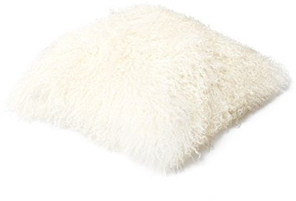 Reissner Lammfelle Tibet Lammfell Kissenbezug langflorig 40x40cm JAY01 Farbe naturweiß