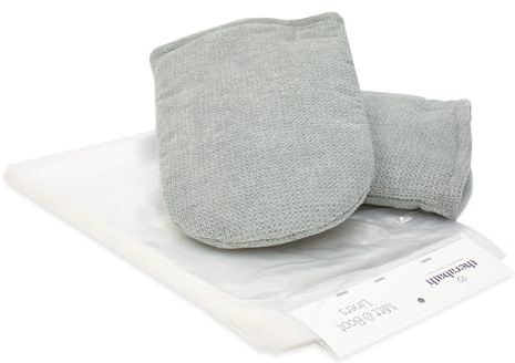Therabath Insulated Mitt Kit for Paraffin Wax Bath, for Arthritis and Skin Therapy, Includes 2 Hand Gloves and 100 Plastic Liners, for Home and Spa Use, Made in The USA