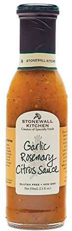 Stonewall Kitchen Garlic Rosemary Citrus Sauce (330 ml) - besonders empfehlenswert zu Fisch, Meeresfrüchten, Geflügel und Fleisch