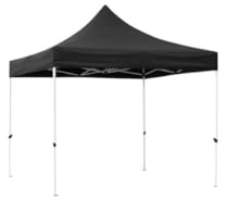 Carpa Plegable 2x2 Master - Negro - Impermeable - Cenador Ideal para Camping, Eventos, Playa, Jardín