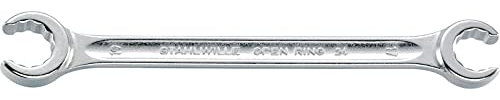 Stahlwille 24 Offene Doppelringschlüssel, abgewinkelt, Open-Ring, 14 x 17 mm, 41081417