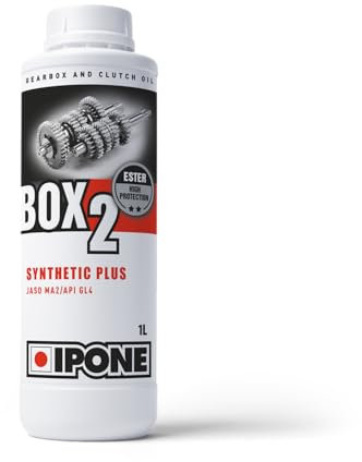 IPONE – Huile de Boîte de Vitesses Moto - Box 2 - Bidon 1L – Semi-Synthétique à Base d’Esters - Haute Performance