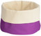 Premier Housewares Brotkorb, Polyester/Baumwolle, cremefarben/Violett, Lila, 22x22x22
