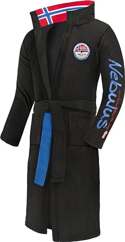 Nebulus Bademantel MORNING Herren (Model: Q979 - Herren, schwarz; Größe: 3XL)
