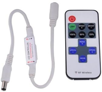 TrAdE Shop Traesio DIMMER 5V 12V 24v DIMMER con Telecomando Strip LED Moduli LED 3528 5050 5630