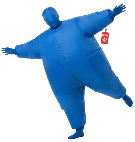 Morph Sumoringer kostym, uppblåsbar barn, blå, uppblåsbar dräkt, Sumoringer, Sumoringer-dräkt barn, uppblåsbar Sumoringer