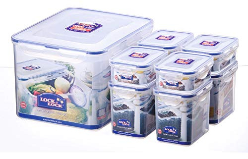 Lock & Lock HPL838SA Set Multifunktionsboxen 8tlg. + Ablaufgitter