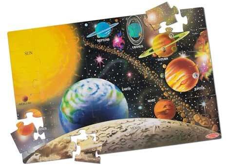 Melissa & Doug Floor Puzzles, Easy Clean Surface, Promotes Hand-Eye Coordination, 48 Pieces, Multicolor, 91.44 cm L x 60.96 cm W